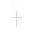 COLAR RELIGIOSO DE CRUZ CRAVEJADO DE ZIRCÔNIAS COLORIDAS - comprar online