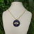 Colar Olho Grego Cravejado Azul e Cristal - comprar online
