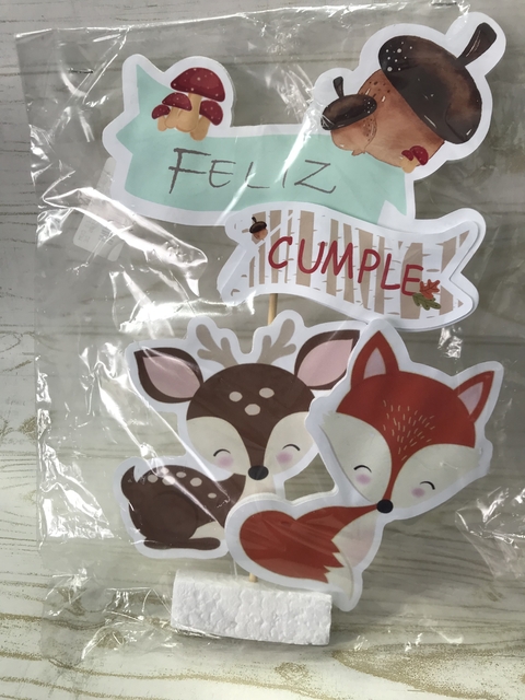 Feliz Cumple 3D Animalitos Del Bosque