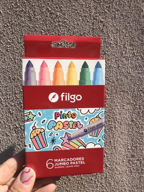 Marcadores Filgo Jumbo Pastel