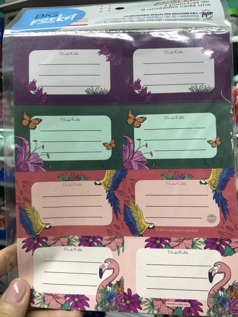 Etiquetas Big Pocket Frida