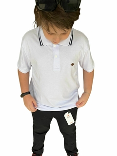 Camiseta polo branca - comprar online