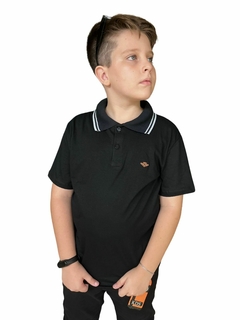 Camiseta polo preta