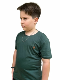 Camiseta verde musgo tradicional - comprar online