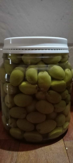 Aceitunas verdes sin carozo. Verde Cosecha. Frasco de 1 kgr. - comprar online