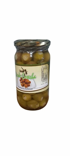 Aceitunas rellenas con palmitos. 400 gramos