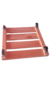 Imagen de Porta macetas de Eucalipto 45x45 con ruedas sólidas