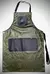 Delantal engomado camuflado verde