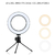 Imagem do Ring Light Led pequeno tripé 6 Polegadas 16cm