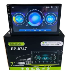 Estereo Doble Din Ecopower 8747 7 pulgadas/ Con Gps+ Android