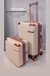 Mala 10kg e frasqueira BEGE com detalhes Rose Gold