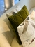 kit 03 Almofadas - linho estampado e suede verde na internet