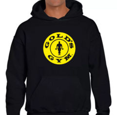 Buzo con capucha "OLD SCHOOL GOLD'S GYM"