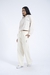 Moletom Canguru Fleece Rusty Fem Half Zip – Off White - loja online