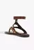 Sandália Anabela Couro Suede Marrom Schutz