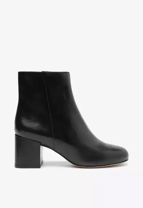 BOTA CANO MÉDIO COURO PRETA SCHUTZ