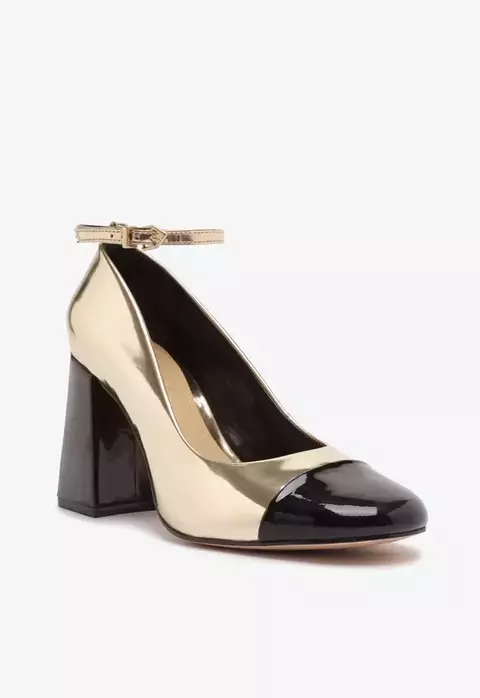 SAPATO BONECA DOURADO SCHUTZ