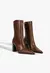 Bota Raffaela Couro Marrom Escuro Schutz - Ladonna Sapatos