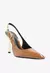 SAPATO CIARA SCARPIN SLINGBACK VERNIZ SALTO MARROM SCHUTZ