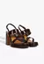 Sandália Alani Couro Marrom Schutz - comprar online