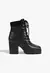 Imagem do Bota Coturno 240 Lace Couro Preto Schutz