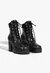 Bota Coturno 240 Lace Couro Preto Schutz - Ladonna Sapatos