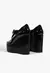 Plataforma Myriam Couro Preto Schutz