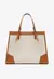 BOLSA SHOPPING GRANDE SUSAN LONA COURO MARROM SCHUTZ - Ladonna Sapatos