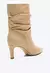 BOTA BEGE COURO VICENZA - Ladonna Sapatos