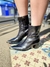 Bota Western Preta Biqueira Dourado Schutz