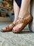 Papete Rasteira Couro Marrom Schutz - Ladonna Sapatos