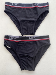 Kit 2 Cueca Slip Lupo GG algodão - comprar online