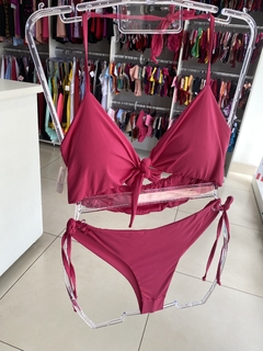 Biquini Faixa com Calcinha Fio Duplo com Amarração G - comprar online