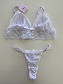 Conjunto de Lingerie Sem Bojo Rendado P e M - comprar online