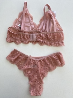 Conjunto de Lingerie Sem Bojo Rendado M na internet