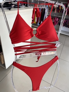 Biquini Faixa com Argola Calcinha Fio duplo M e G - comprar online
