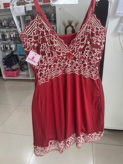 Camisola Luxo com Renda Vermelha - comprar online
