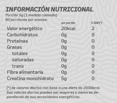 Creatina monohidrato micronizada 300g - tienda online