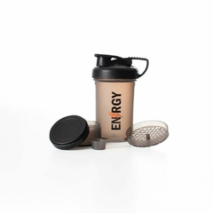 Vaso Shaker color fume 500 ml mezclador proteínas con scoop en internet
