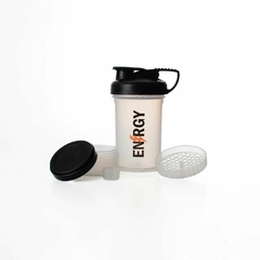Vaso Shaker color transparente 500 ml mezclador proteínas con scoop en internet