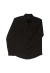 camisa manga longa bolsos preto