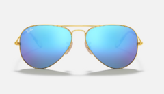 AVIADOR CLASSIC - Dorado/Azul espejado