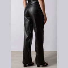 Pantalón engomado wide leg - comprar online