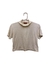 Cropped branco com gola alta