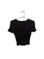 cropped de bolinhas preto - comprar online