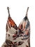 Vestido estampado de alça e corte V feminino - lafrobrecho