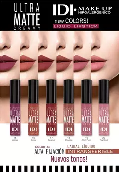 Idi Labial Liquido Ultra Matte Creamy Tono 19 Rich Plum X5g - comprar online