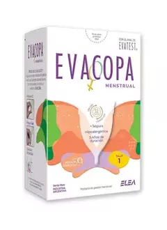 Evacopa copa copita menstrual reutilizable ecológica+bolsita Color Talle 1
