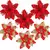 Enfeite de Árvore de Natal Flores Vermelhas, Decorações e Ornamentações - loja online