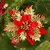 Enfeite de Árvore de Natal Flores Vermelhas, Decorações e Ornamentações - InpalS